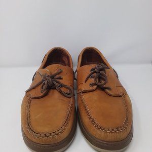 ALLEN EDMONDS "Eastport" Leather Men's Boat  Lace-Up Loafer Shoes. Size: 11D
